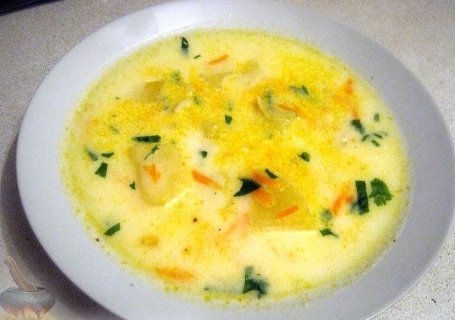 Суп с сырками, пошаговый рецепт с фото